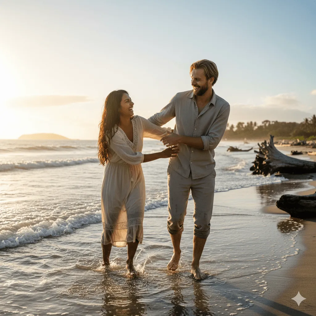 Couple at beach